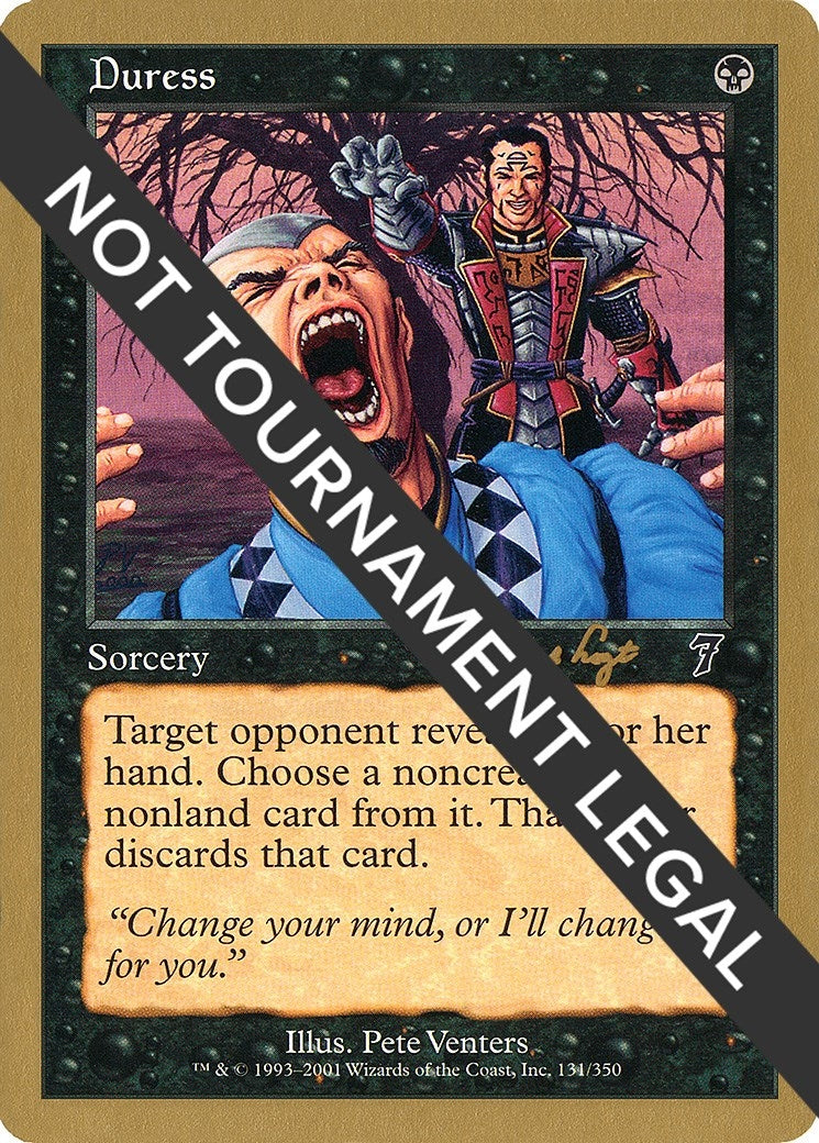 Image for Duress - 2001 Tom van de Logt (7ED) - Magic: The Gathering