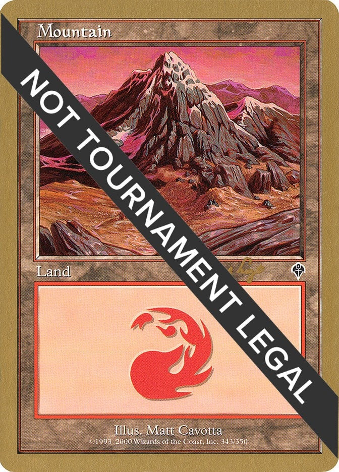 Image for Mountain (343) - 2001 Tom van de Logt (INV) - Magic: The Gathering