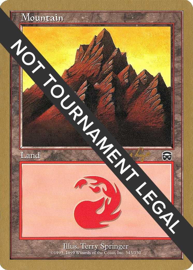 Image for Mountain (343) - 2001 Tom van de Logt (MMQ) - Magic: The Gathering