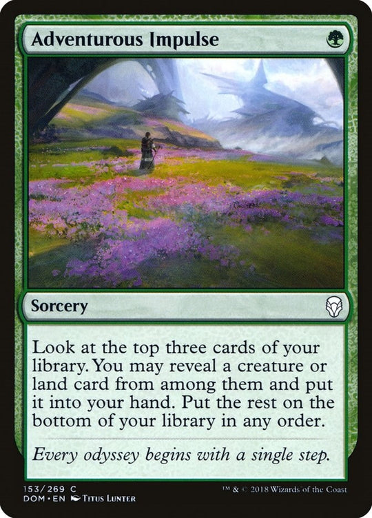 Image for Adventurous Impulse (153) (DOM) - Magic: The Gathering