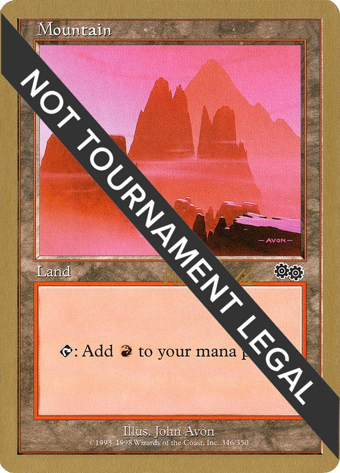 Image for Mountain (346) - 1999 Kai Budde (USG) - Magic: The Gathering