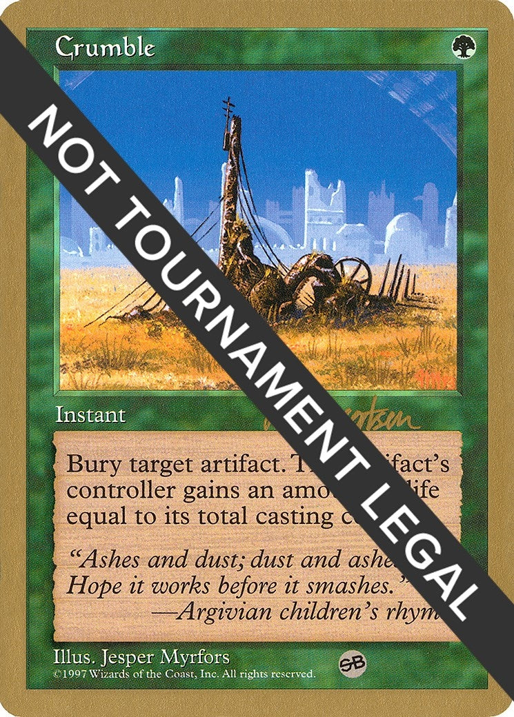 Image for Crumble - 1997 Svend Geertsen (5ED) (SB) - Magic: The Gathering