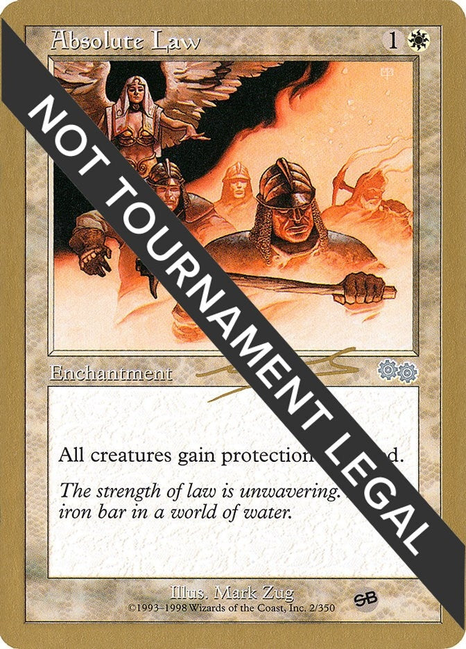 Image for Absolute Law - 2000 Nicolas Labarre (USG) (SB) (WCD) - Magic: The Gathering