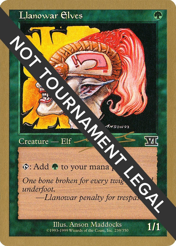 Image for Llanowar Elves - 2000 Nicolas Labarre (6ED) (WCD) - Magic: The Gathering