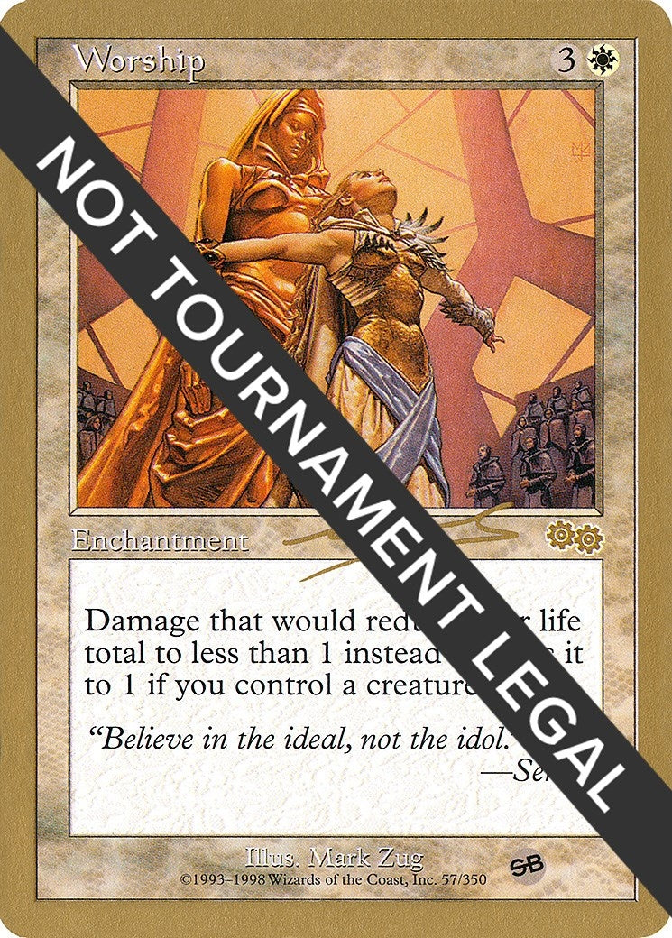 Image for Worship - 2000 Nicolas Labarre (USG) (SB) (WCD) - Magic: The Gathering