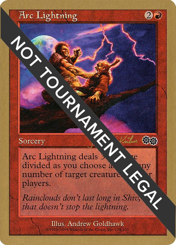 Image for Arc Lightning - 2000 Janosch Kuhn (USG) (WCD) - Magic: The Gathering