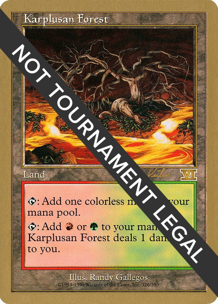 Image for Karplusan Forest - 2000 Janosch Kuhn (6ED) (WCD) - Magic: The Gathering