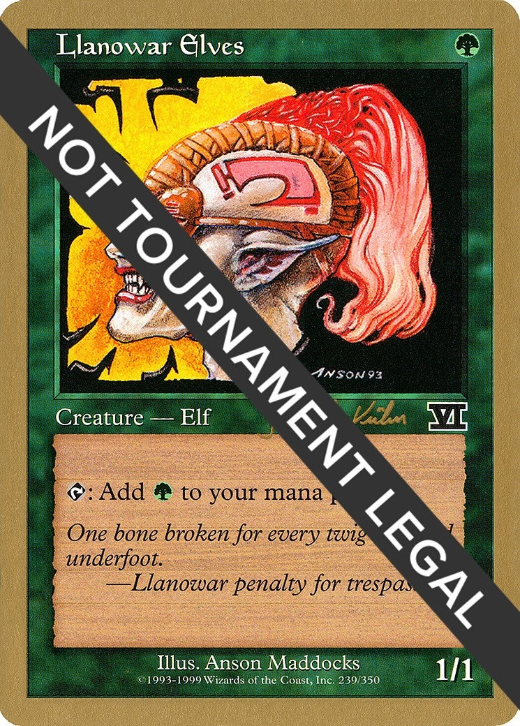 Image for Llanowar Elves - 2000 Janosch Kuhn (6ED) - Magic: The Gathering