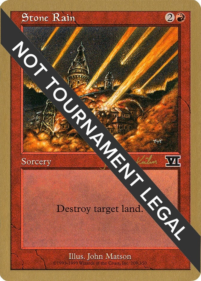 Image for Stone Rain - 2000 Janosch Kuhn (6ED) (WCD) - Magic: The Gathering