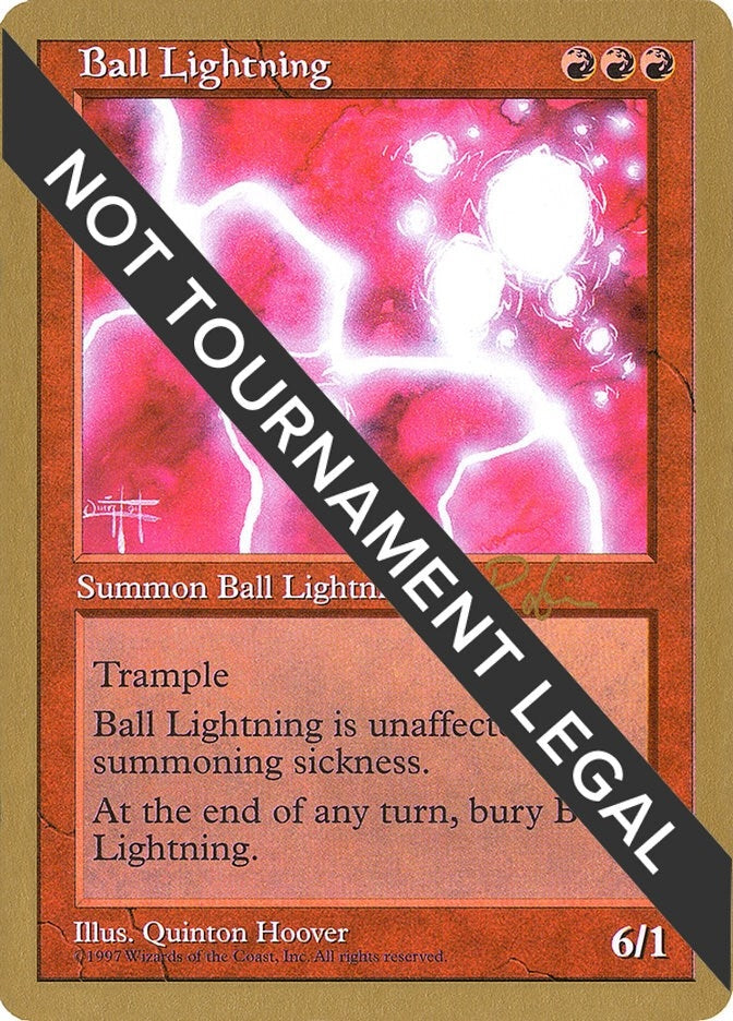 Image for Ball Lightning - 1998 Ben Rubin (5ED) - Magic: The Gathering