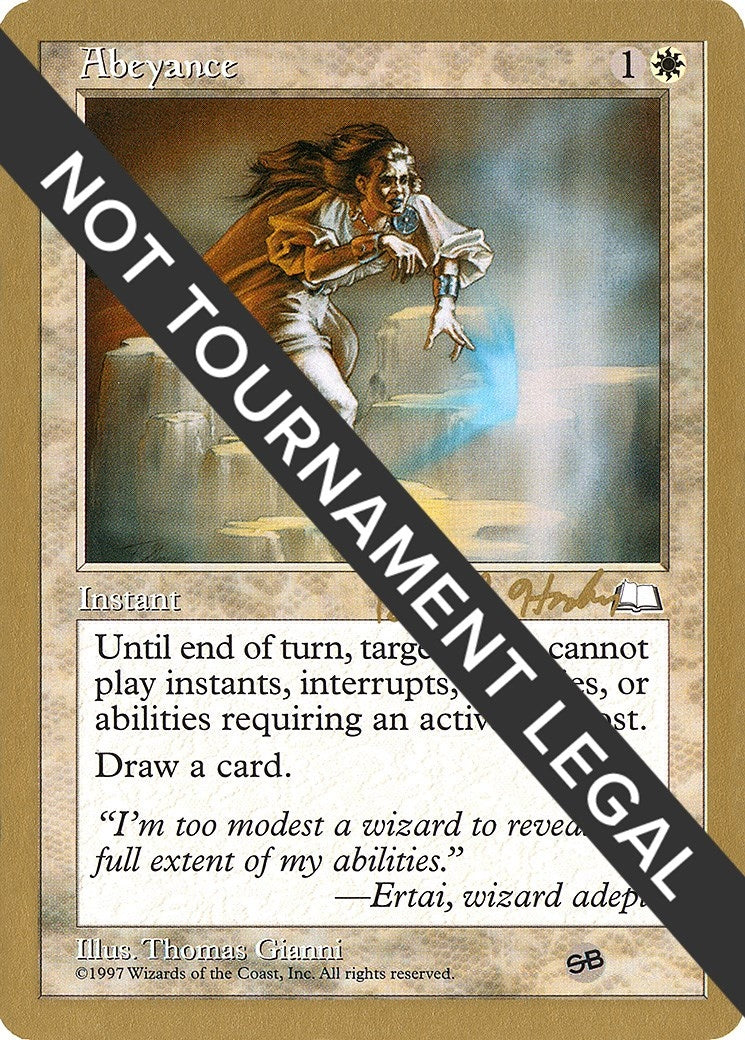 Image for Abeyance - 1998 Brian Hacker (WTH) (SB) (WCD) - Magic: The Gathering