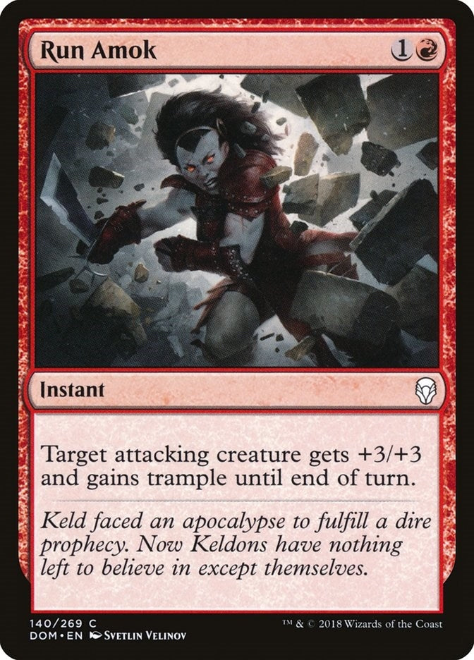 Image for Run Amok (140) - Magic: The Gathering