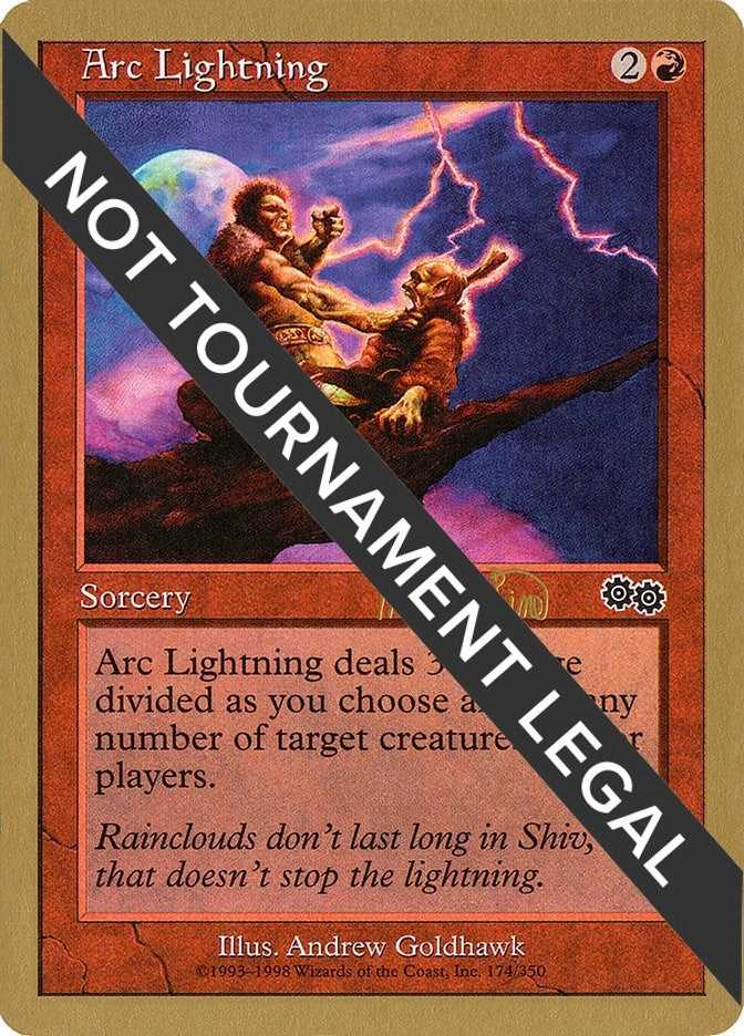 Image for Arc Lightning - 1999 Mark Le Pine (USG) (SB) (WCD) - Magic: The Gathering