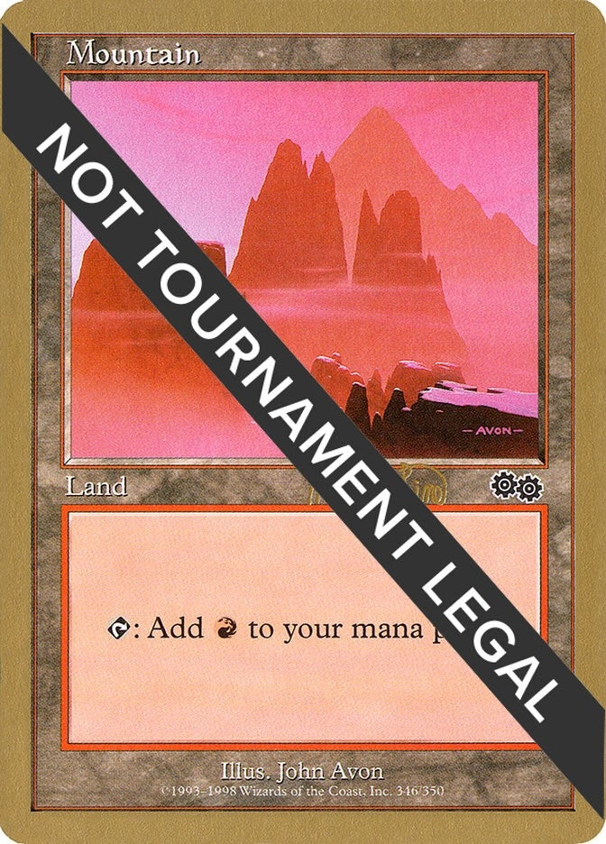Image for Mountain (346) - 1999 Mark Le Pine (USG) - Magic: The Gathering