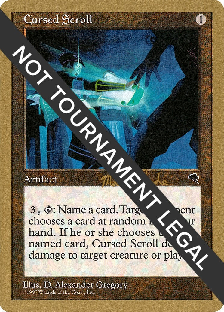 Image for Cursed Scroll - 1999 Matt Linde (TMP) (WCD) - Magic: The Gathering