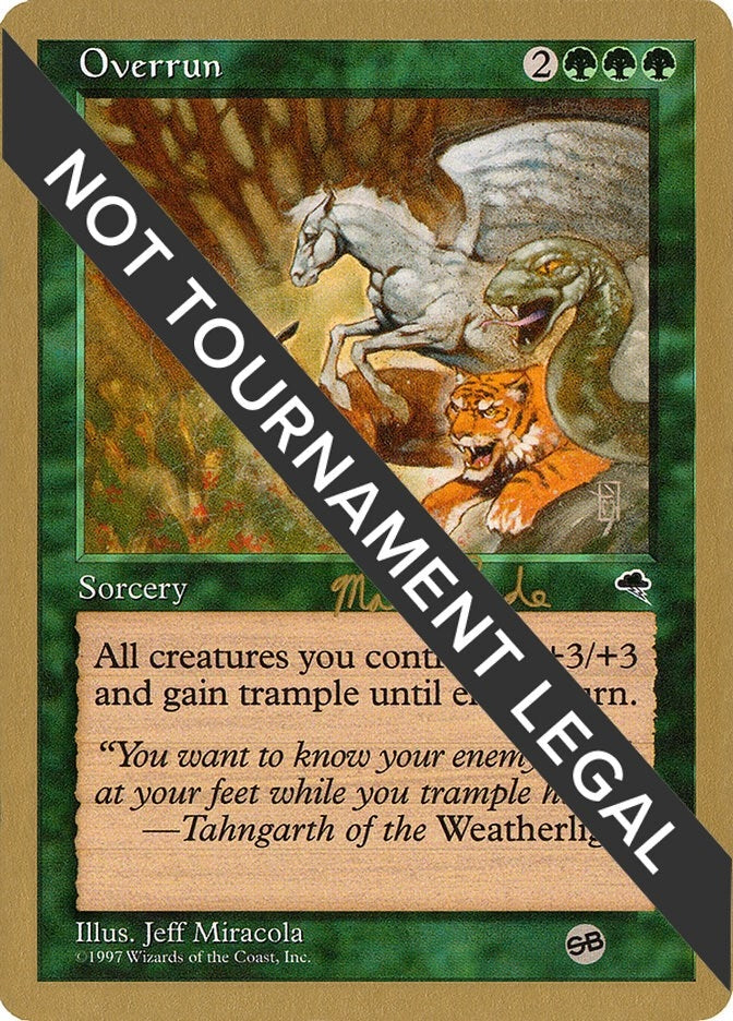 Image for Overrun - 1999 Matt Linde (TMP) (SB) (WCD) - Magic: The Gathering