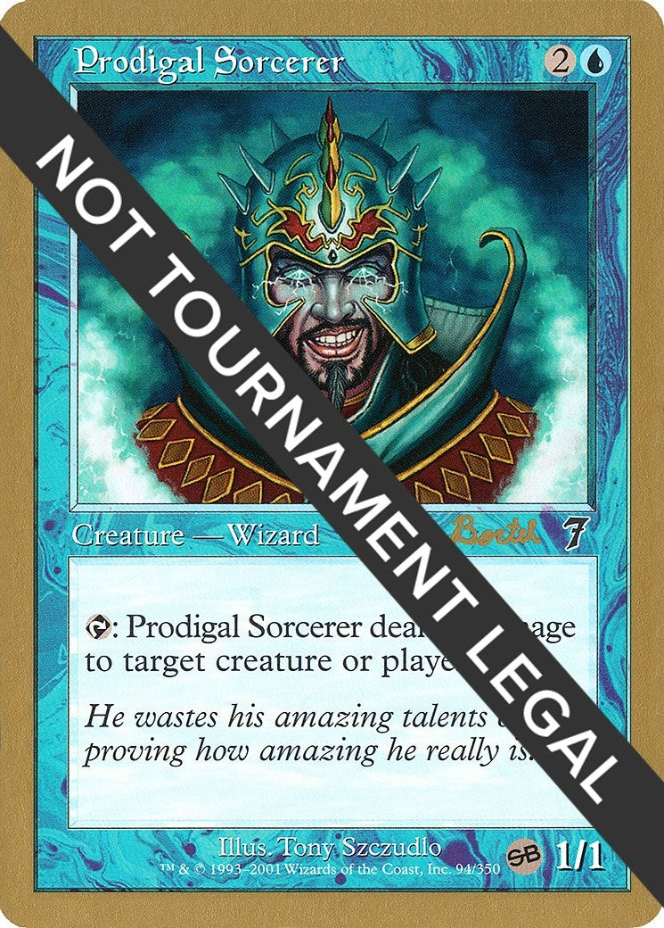 Image for Prodigal Sorcerer - 2001 Alex Borteh (7ED) (SB) (WCD) - Magic: The Gathering