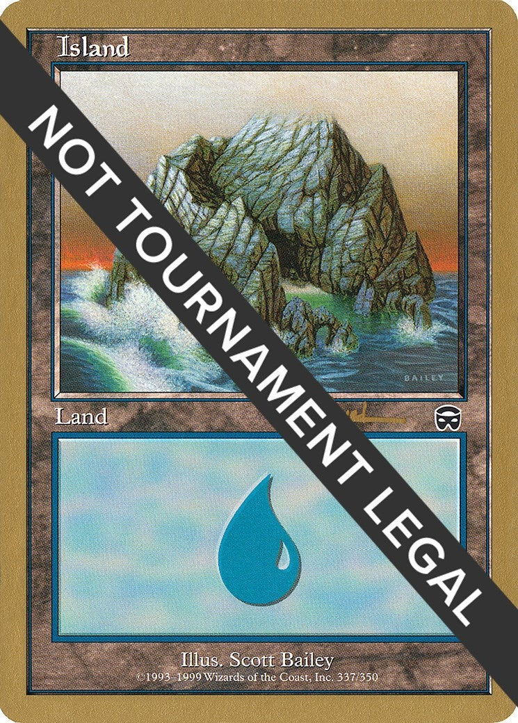 Image for Island (337) - 2001 Antoine Ruel (MMQ) (WCD) - Magic: The Gathering