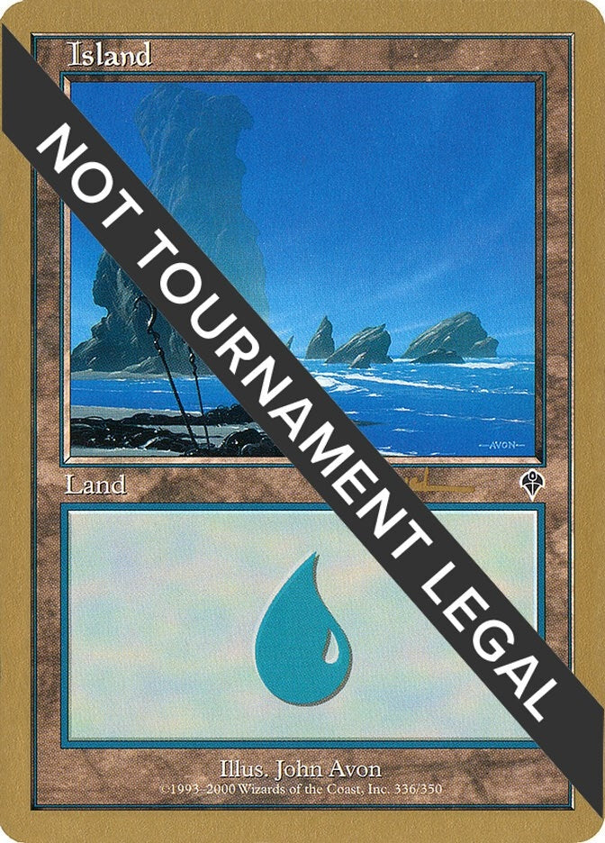 Image for Island (336) - 2001 Antoine Ruel (INV) (WCD) - Magic: The Gathering