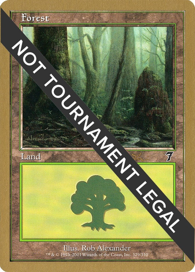 Image for Forest (329) - 2001 Jan Tomcani (7ED) - Magic: The Gathering