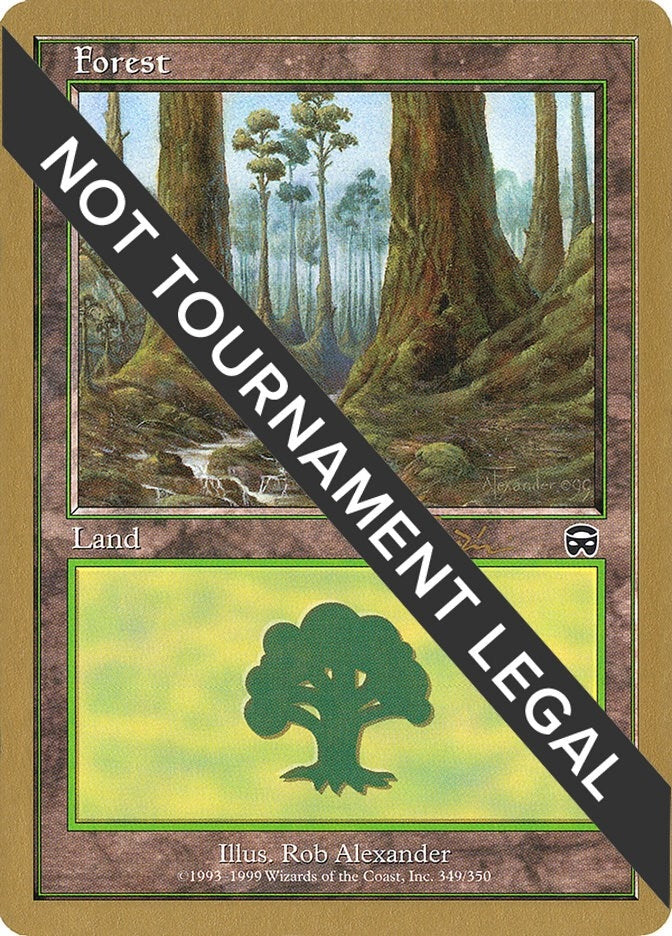 Image for Forest (349) - 2001 Jan Tomcani (MMQ) - Magic: The Gathering