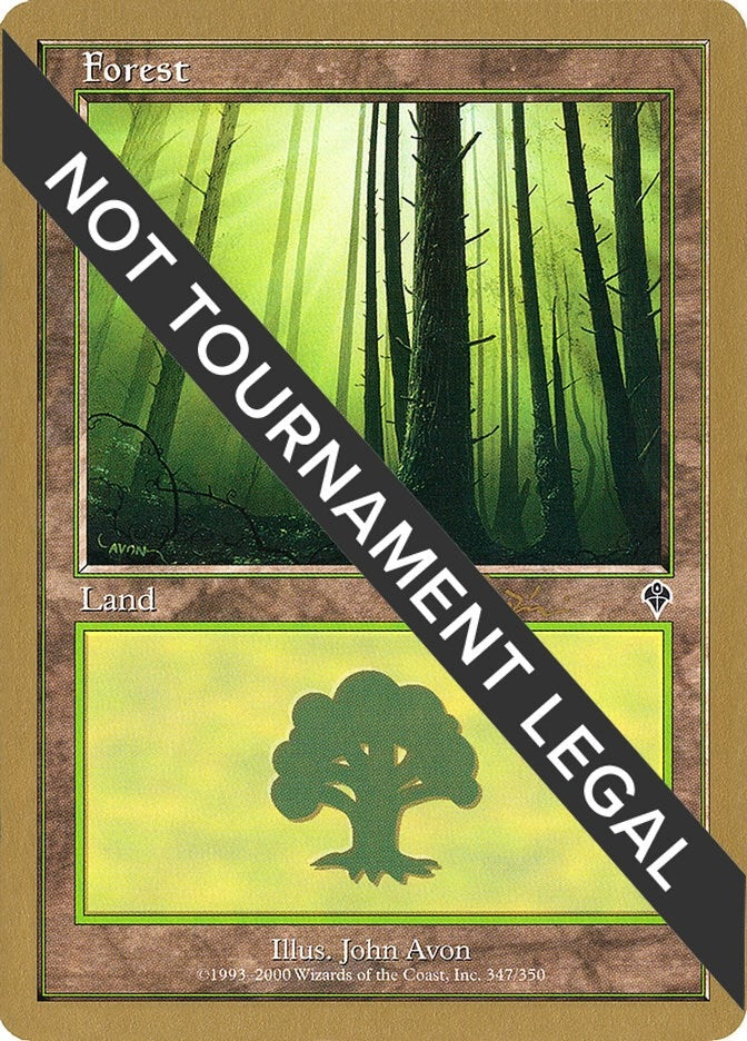 Image for Forest (347) - 2001 Jan Tomcani (INV) - Magic: The Gathering