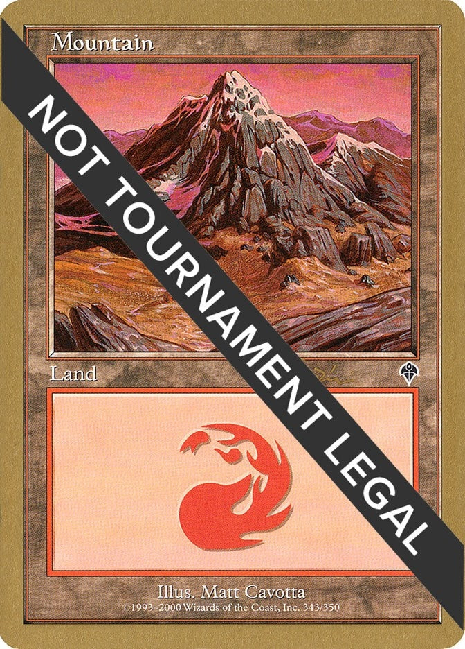 Image for Mountain (343) - 2001 Jan Tomcani (INV) - Magic: The Gathering