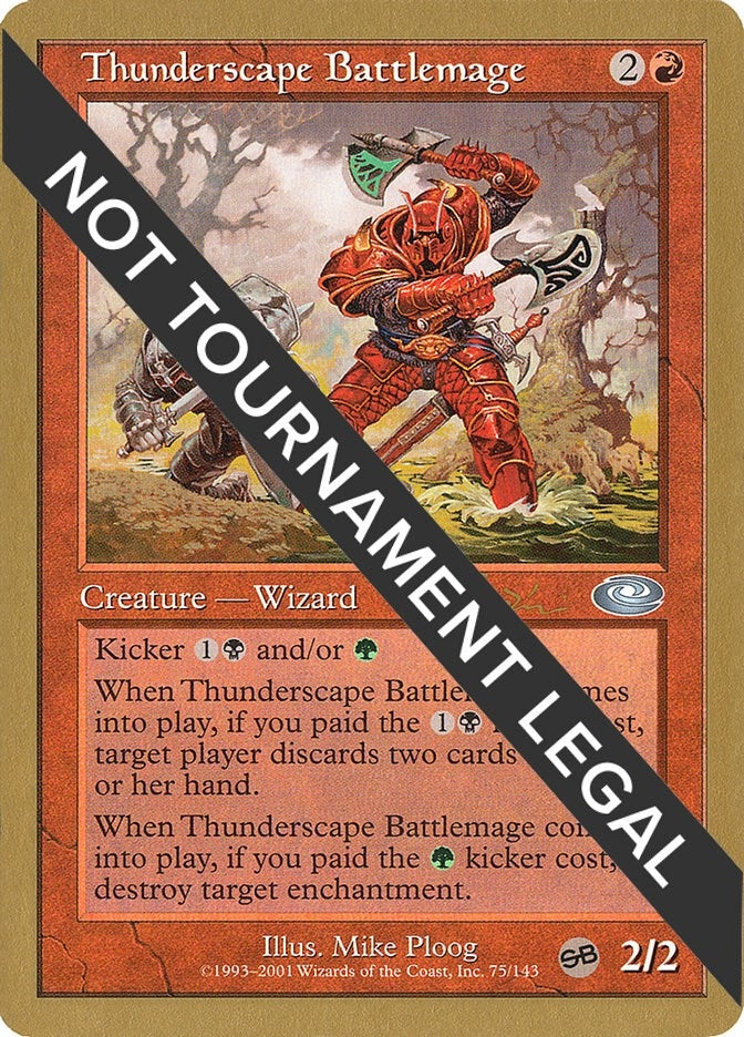 Image for Thunderscape Battlemage - 2001 Jan Tomcani (PLS) (WCD) - Magic: The Gathering