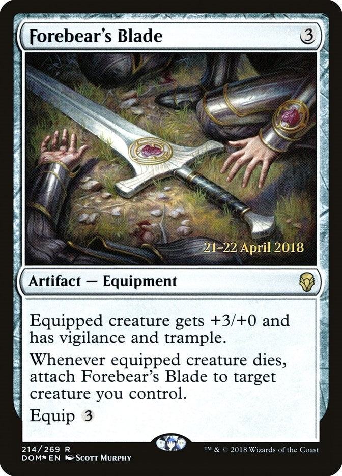 Image for Forebear's Blade (214) - Magic: The Gathering