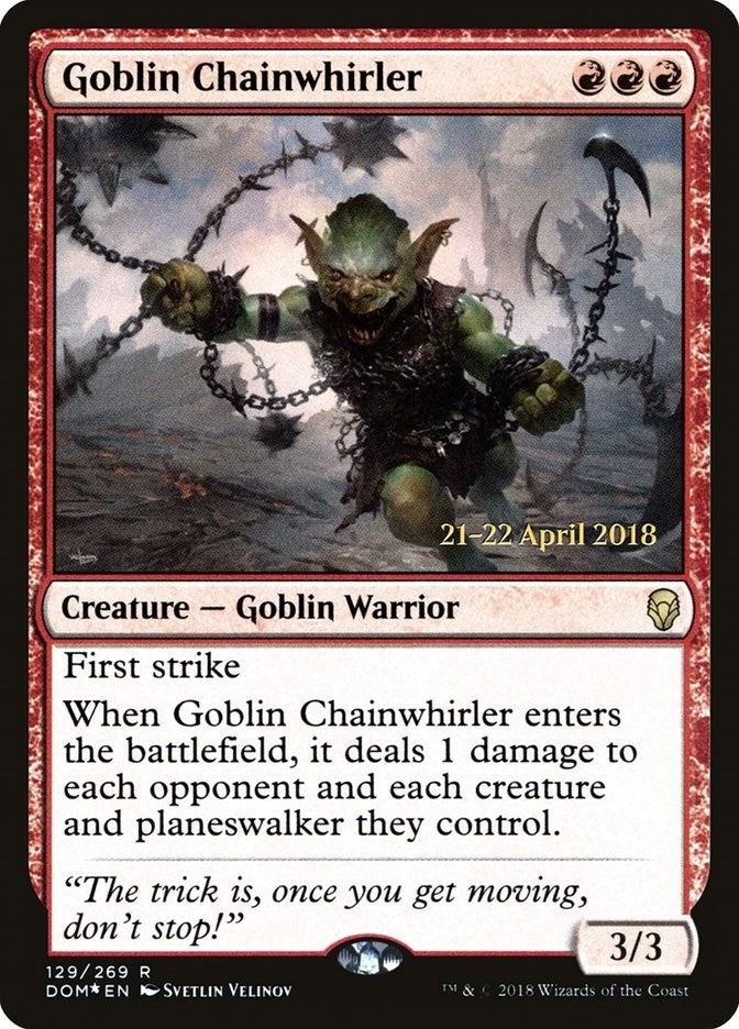 Image for Goblin Chainwhirler (129) - Magic: The Gathering