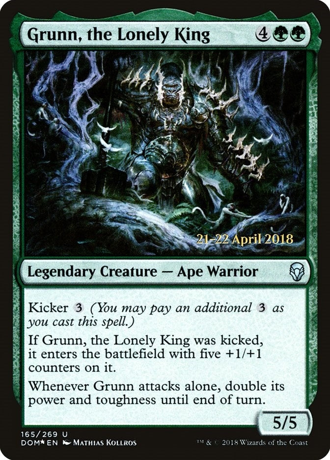 Image for Grunn, the Lonely King (165) - Magic: The Gathering
