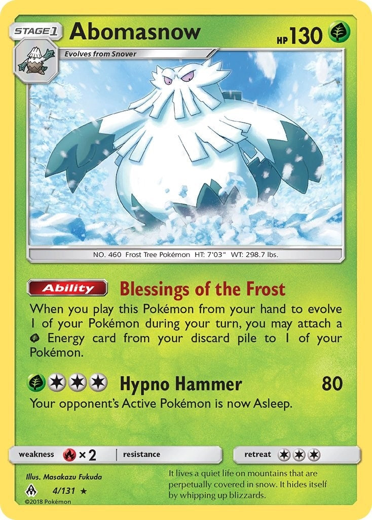 Image for Abomasnow (4/131) (SM06) - Pokemon