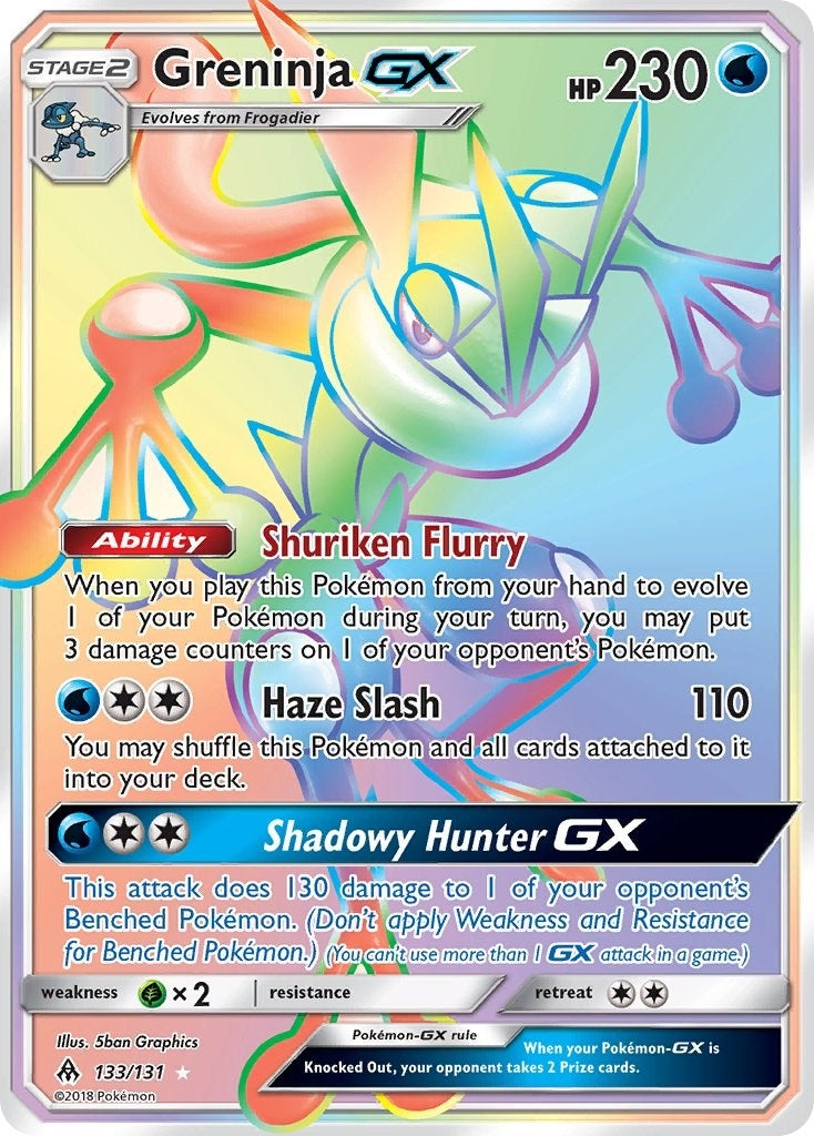 Image for Greninja GX (Secret) (133/131) (SM06) - Pokemon