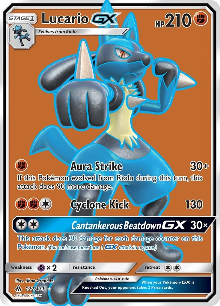 Image for Lucario GX (Full Art) (122/131) (SM06) - Pokemon
