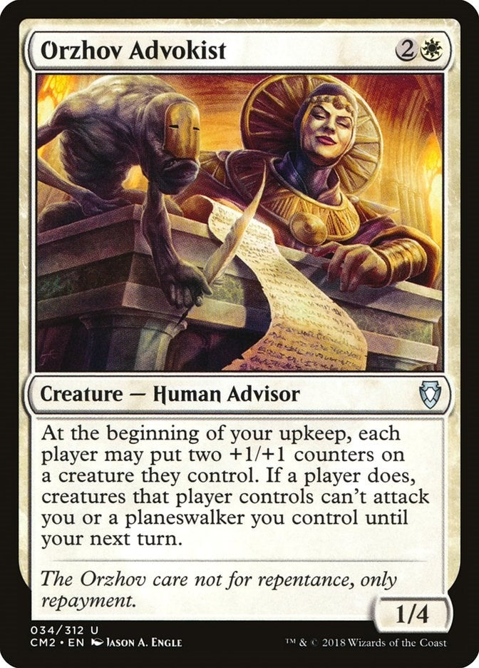 Image for Orzhov Advokist (34) - Magic: The Gathering