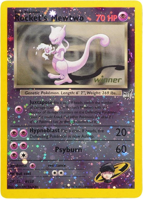 Image for Rocket's Mewtwo - 8 [Winner] (008/009) (PR) - Pokemon