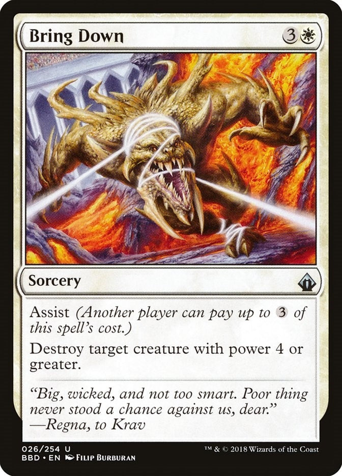 Image for Bring Down (26) (BBD) - Magic: The Gathering