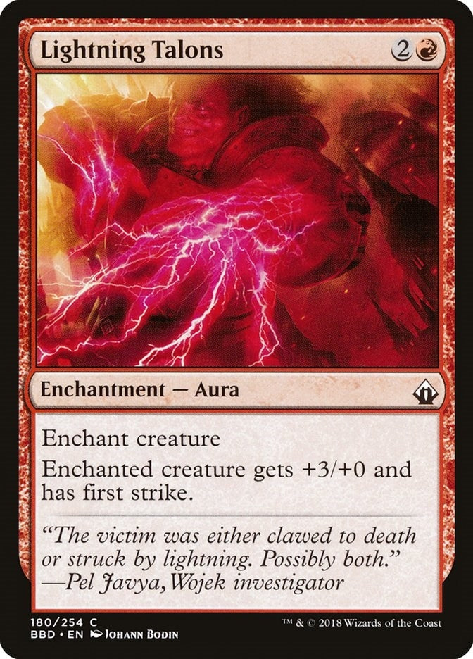 Image for Lightning Talons (180) (BBD) - Magic: The Gathering