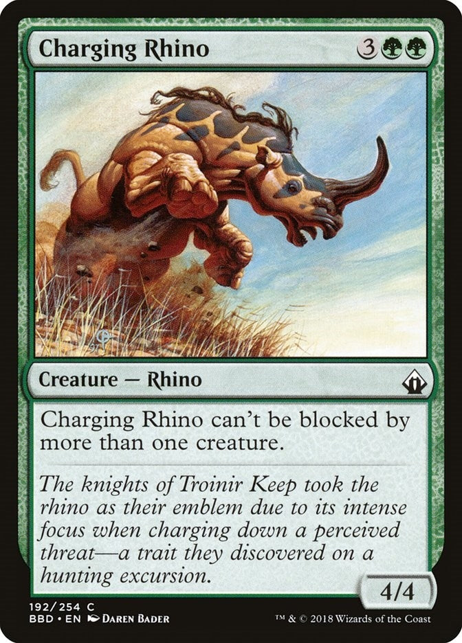 Image for Charging Rhino (192) (BBD) - Magic: The Gathering