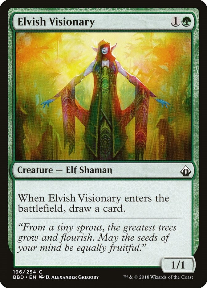 Image for Elvish Visionary (196) - Magic: The Gathering