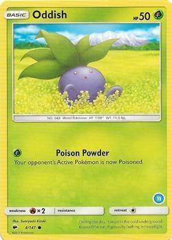 Image for Oddish (11) (4/147) (SMK2) - Pokemon