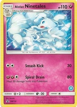 Image for Alolan Ninetales (17) (SM128) (SMK2) - Pokemon