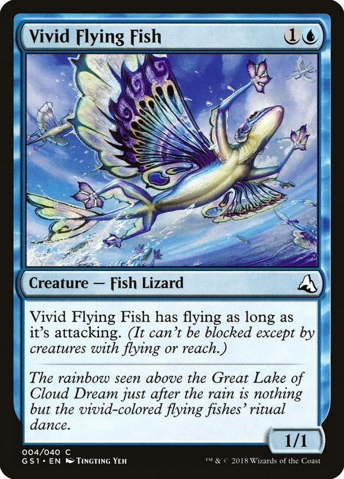 Image for Vivid Flying Fish (4) (GS1) - Magic: The Gathering
