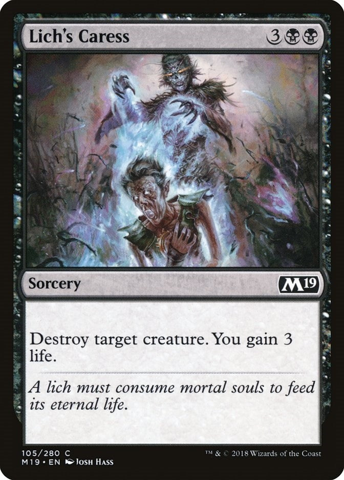 Image for Lich's Caress (105) - Magic: The Gathering