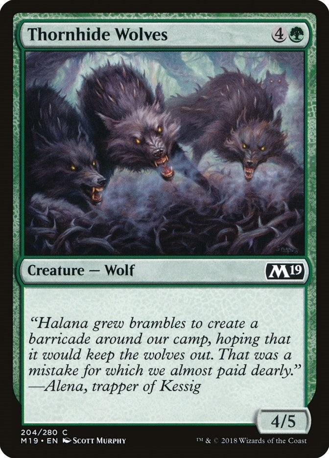 Image for Thornhide Wolves (204) - Magic: The Gathering