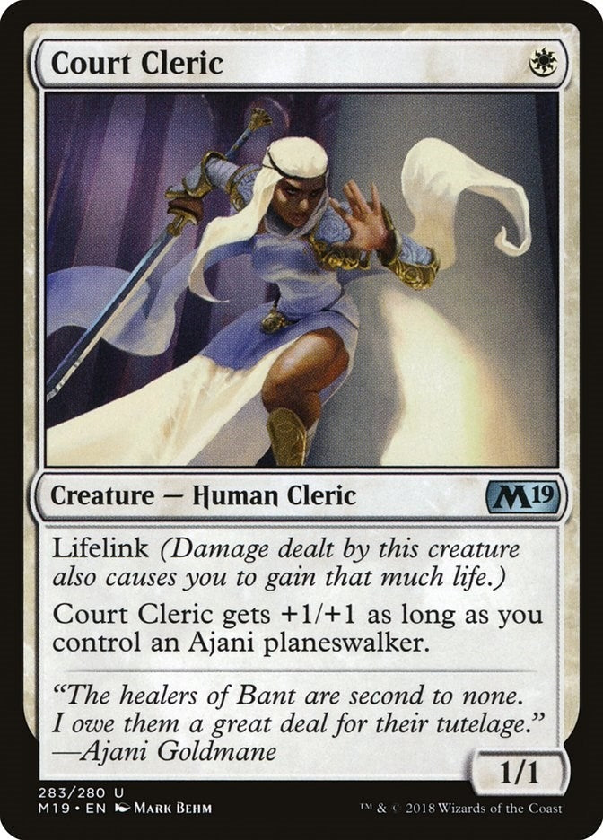 Image for Court Cleric (283) - Magic: The Gathering