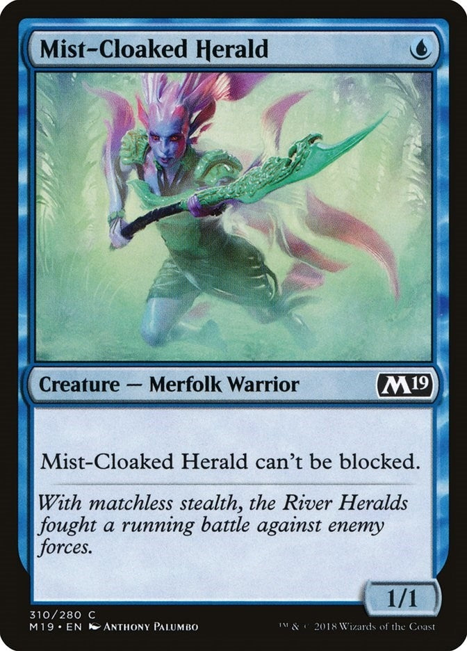 Image for Mist-Cloaked Herald (310) - Magic: The Gathering