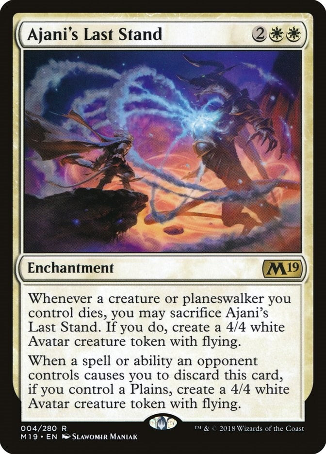 Image for Ajani's Last Stand (4) (M19) - Magic: The Gathering