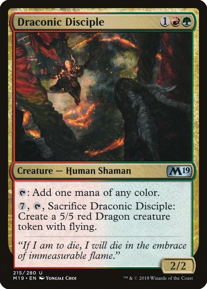 Image for Draconic Disciple (215) - Magic: The Gathering