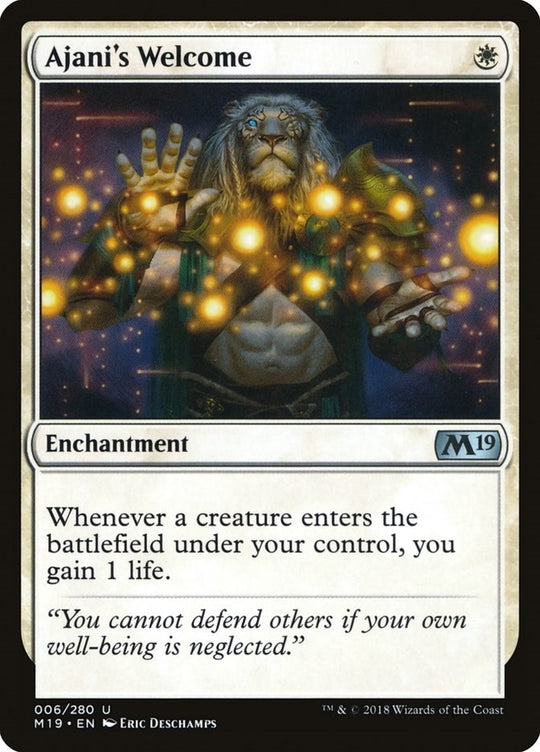 Image for Ajani's Welcome (6) (M19) - Magic: The Gathering